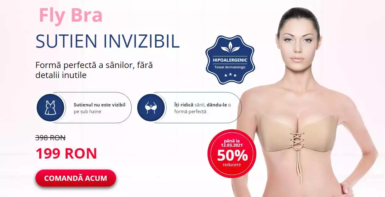 Cumpărați FlyBra în Oradea și îmbunătățiți-vă aspectul cu acest sutien fără bretele