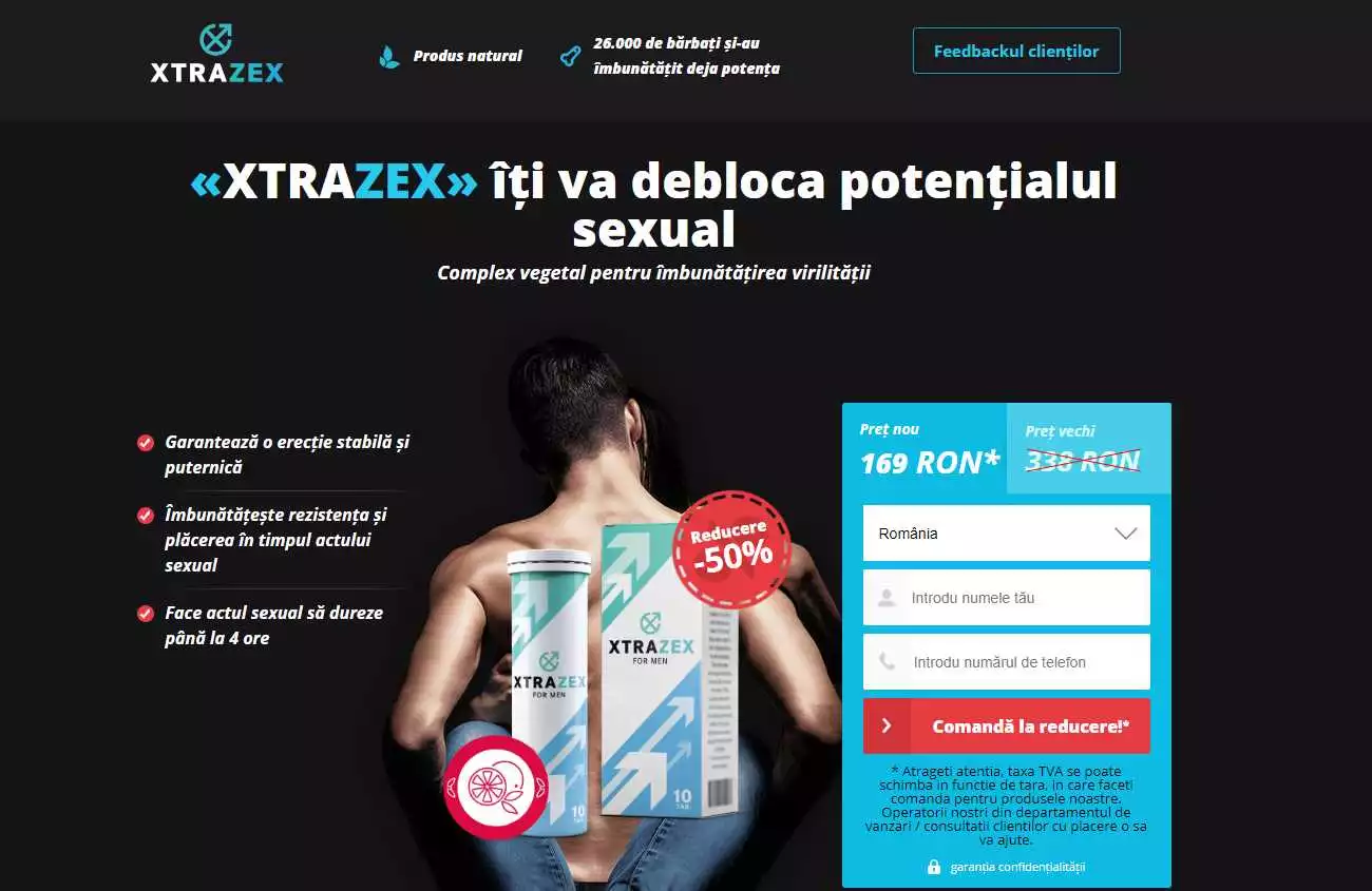 Ingrediente Xtrazex – Cum funcționează?